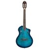 Ortega RTPDLX-FMA Flamed Maple Blue Deluxe TourPlayer gitara elektro-klasyczna